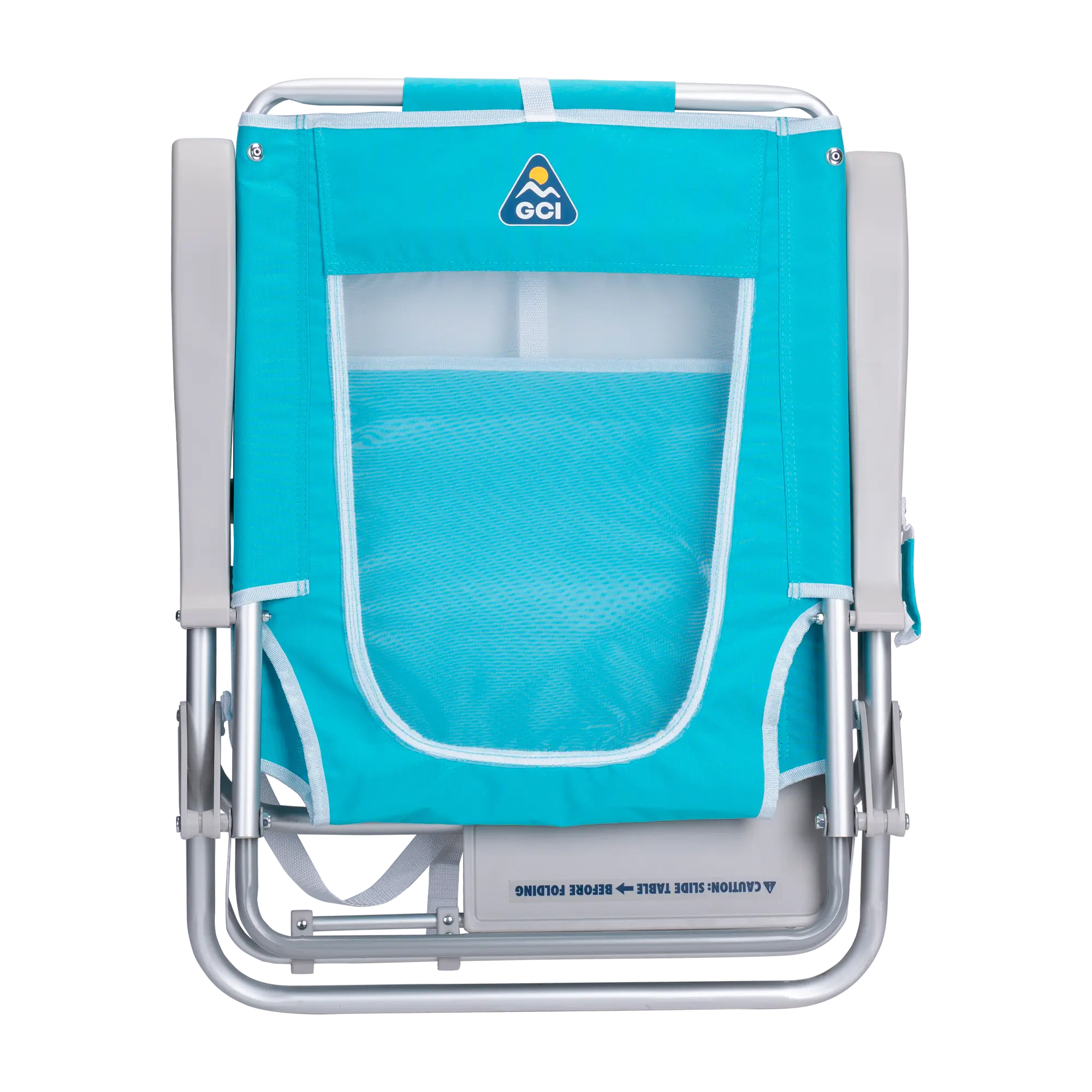 Big Surf with Slide Table, Seafoam Green, Folded Back