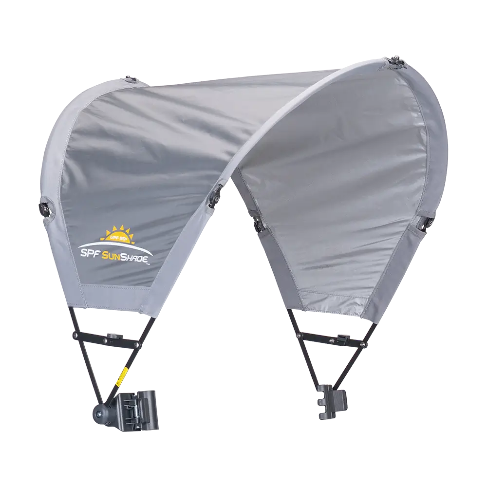 Front angle of the mercury sunshade accessory. 