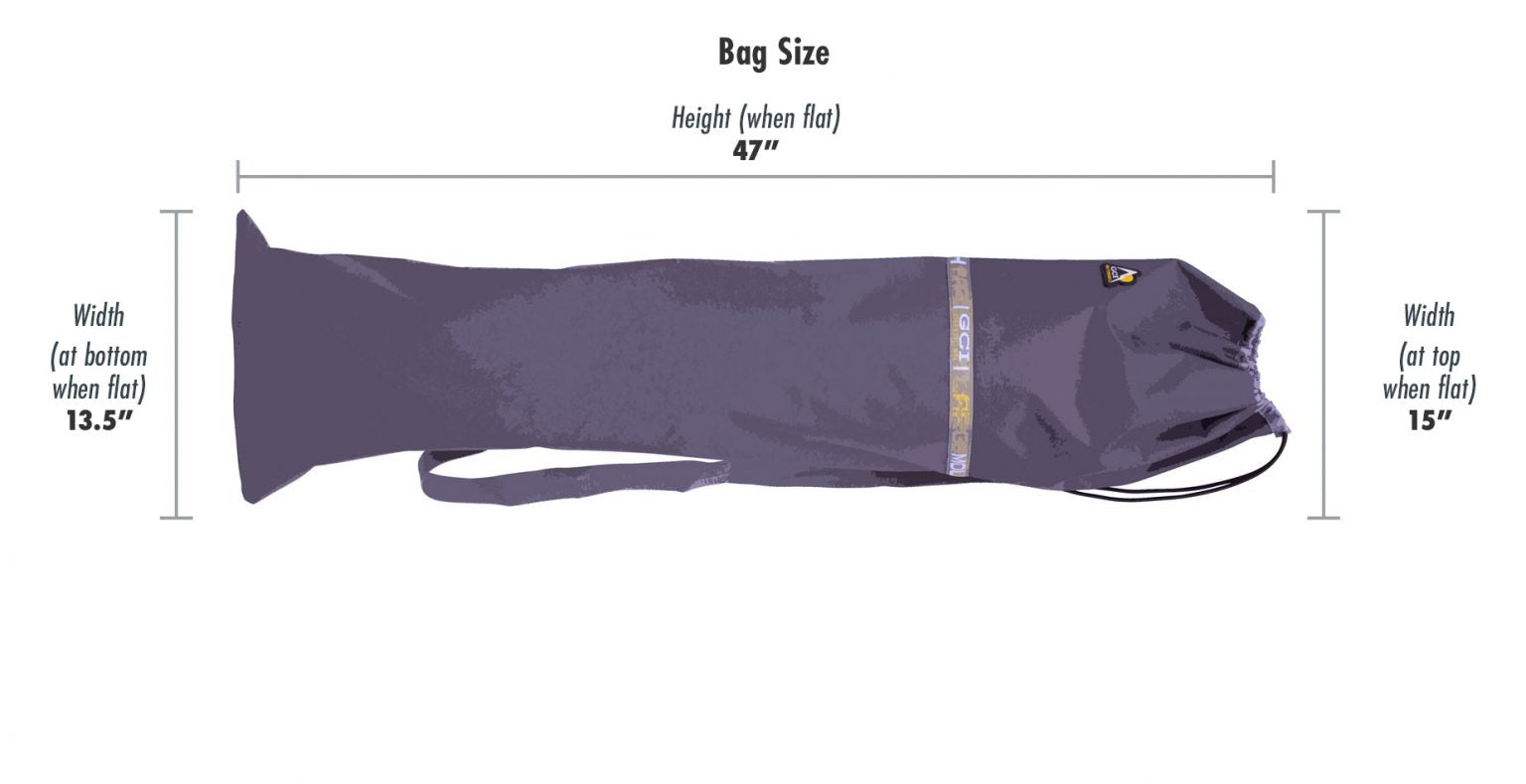 Universal Large Mouth Bag, Technical Specs, Size Dimensions