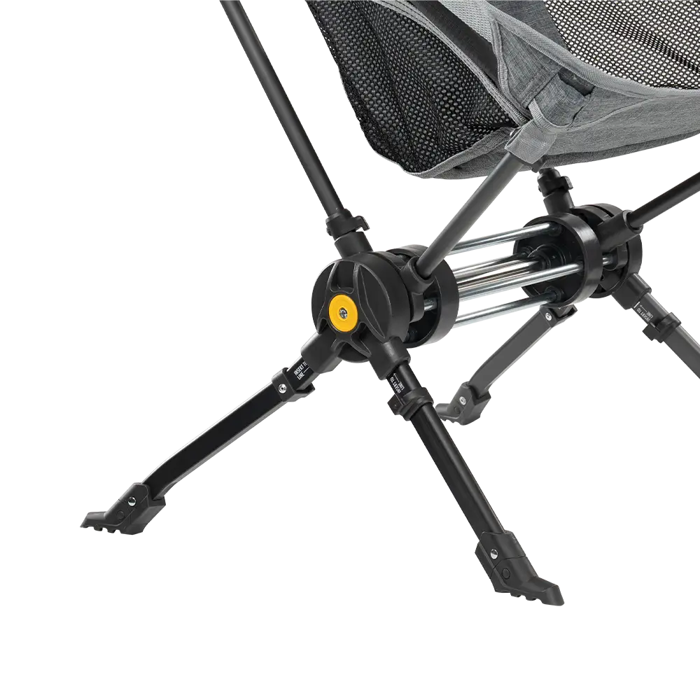 Torsion Rocking Technology on Heathered Pewter Compack Rocker. 