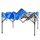 LevrUp Canopy, Royal Blue, Full View Unfolding