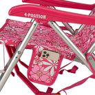 Backpack Beach Chair, Floral Sport Pink, Phone Pocket Detail