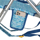 Backpack Beach Chair, Guy Harvey Baitwall, Phone Pocket Detail