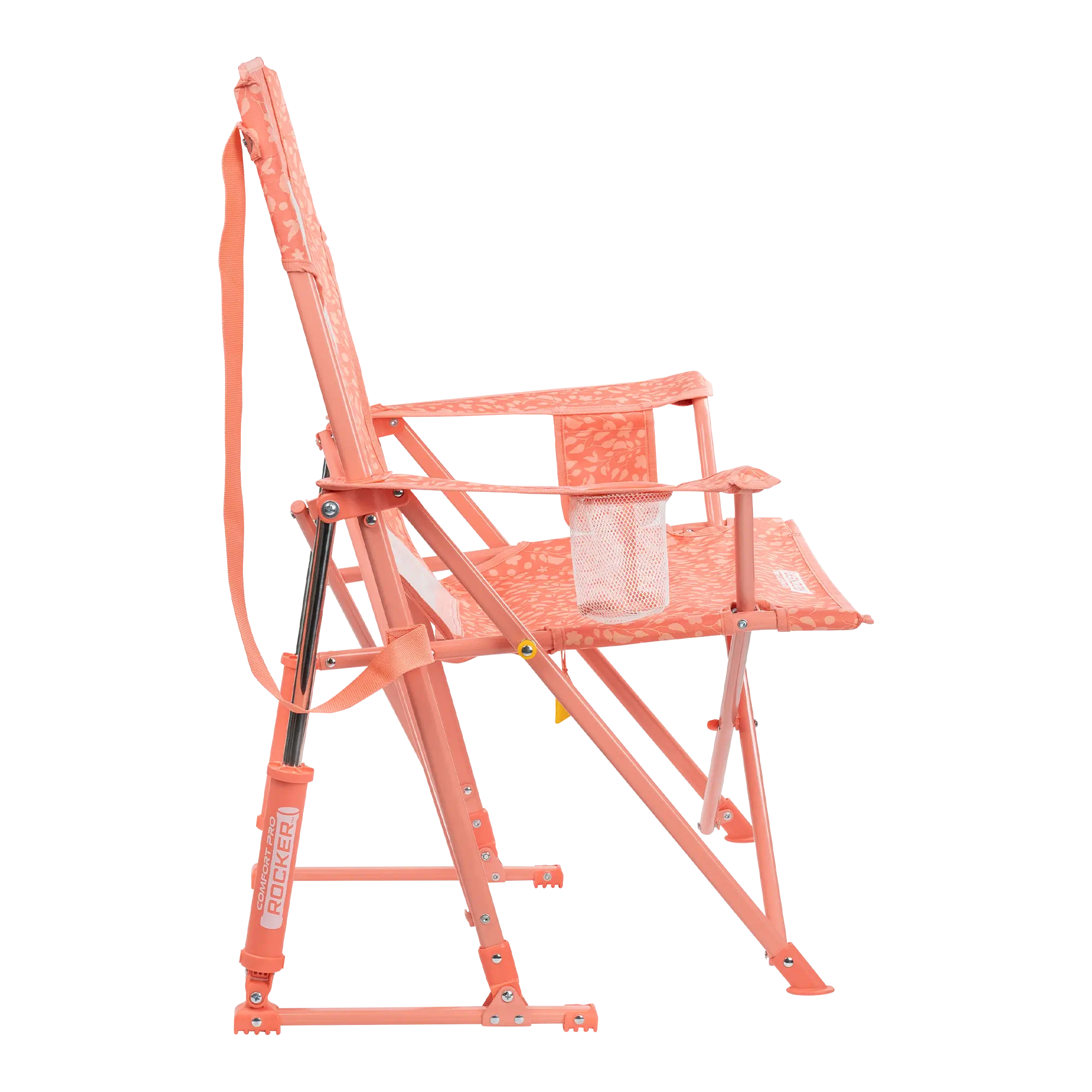 Right side angle of the coral garden Comfort Pro Rocker.