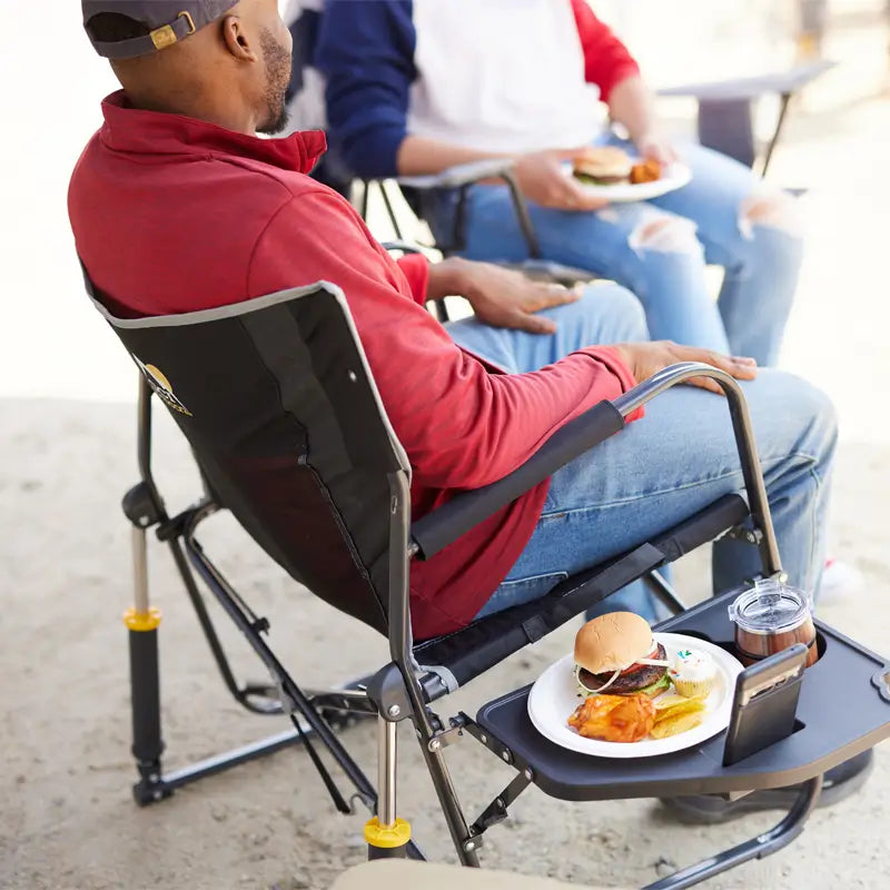 Table X Rocker Xl Freestyle Rocker XL w Side Table | Camping Rocker Chair | GCI Outdoor