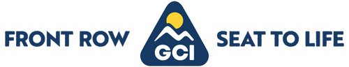 GCI Outdoor logo that says "Front Row Seat to Life".