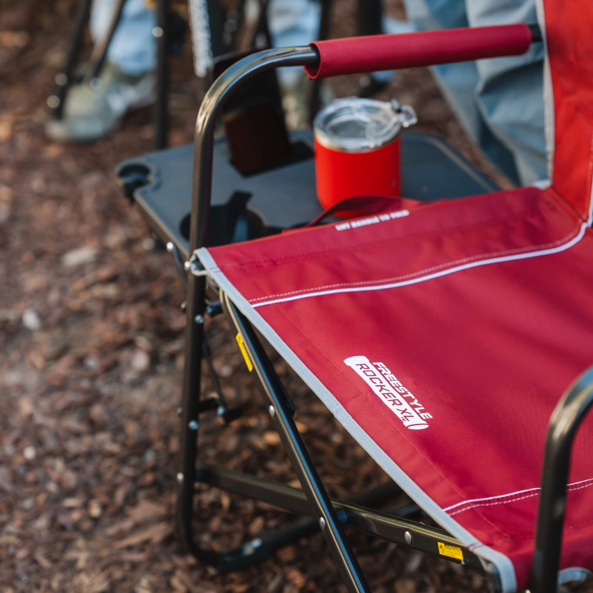 Freestyle Rocker XL with Side Table | Camping Rocking Chair | GCI Outdoor