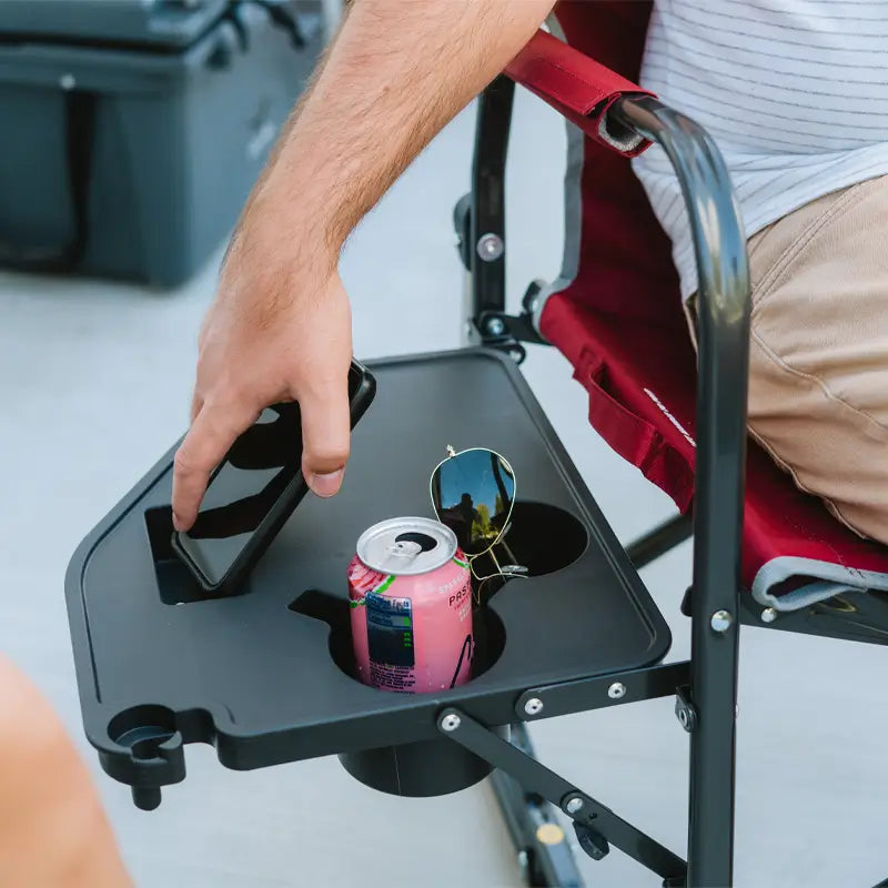 Table X Rocker Xl Freestyle Rocker XL w Side Table | Camping Rocker Chair | GCI Outdoor
