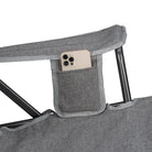 Kickback Rocker, Heathered Pewter, Phone Pocket Detail