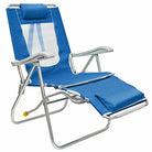 Legz Up Lounger Beach Chair, Heathered Saybrook Blue, Front Right Angled