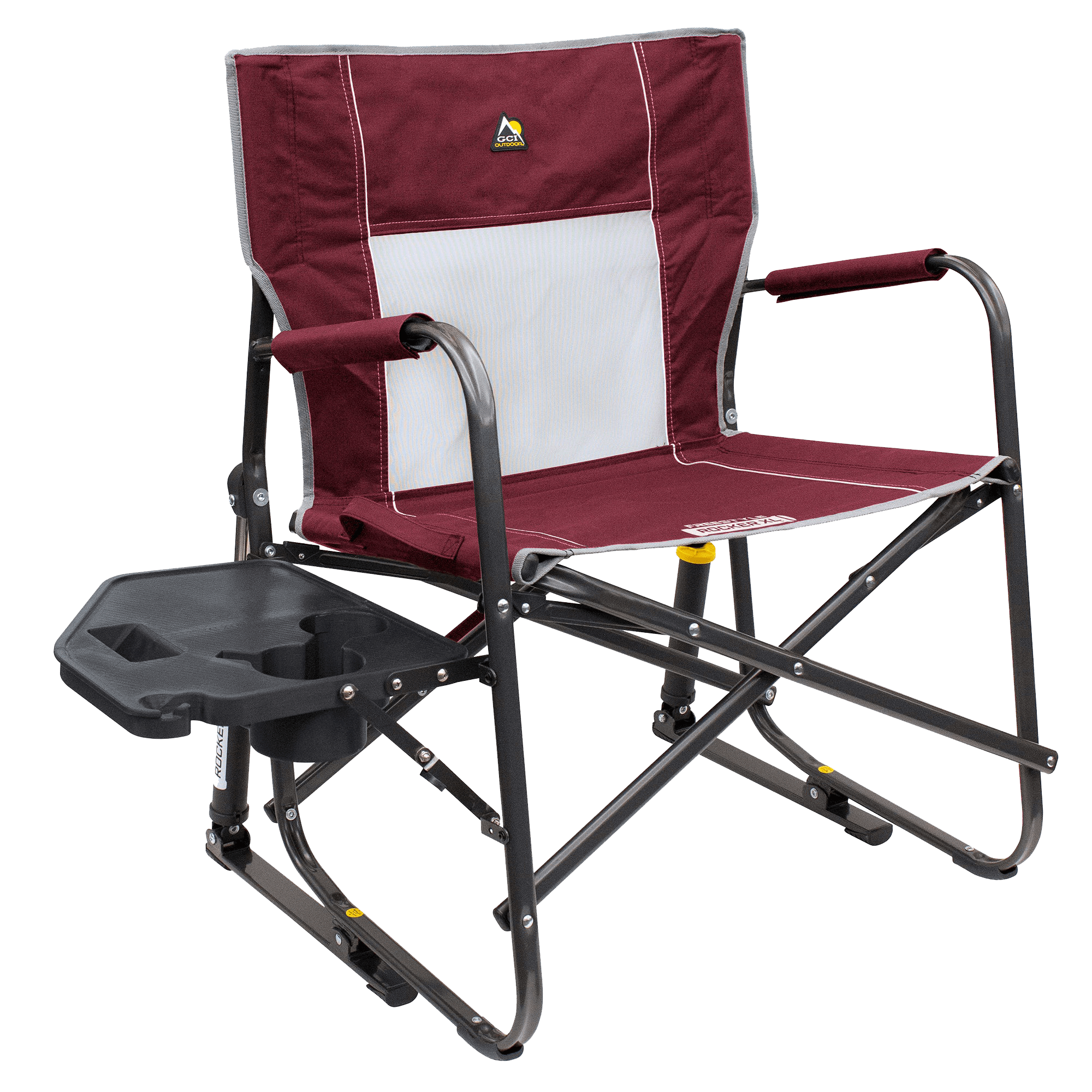 Freestyle Rocker XL with Side Table, Cinnamon, Table Out Front