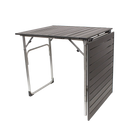 Slim-Fold Table, Black Chrome, Half Fold Standing