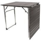 Slim-Fold Table, Black Chrome, Half Fold Standing