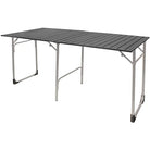 Slim-Fold Table XL, Black Chrome, Front