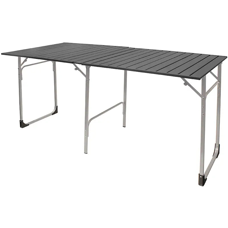 Slim-Fold Table XL, Black Chrome, Front