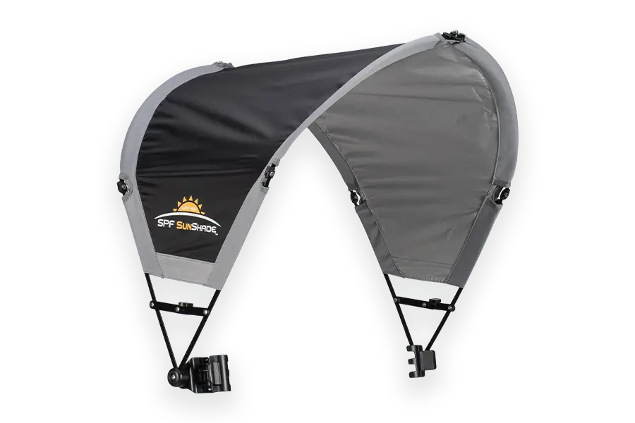 A black sunshade accessory