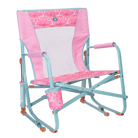 Front right angle of the Beach Rocker in pink lotus print.