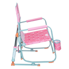 Side angle of the Beach Rocker in pink lotus print.