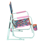 Side angle of the Beach Rocker in tropical escape print.