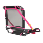 Back right view of the sport pink Big Comfort Stadium Chair 2.0. 