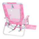 Back right view of the GCI Big Surf beach chair in pink lotus.