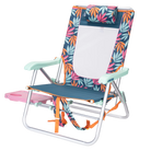 Front left angle of the Big Surf with Slide Table in tropical escape print.