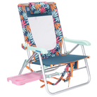 Front right angle of the Big Surf with Slide Table in tropical escape print.