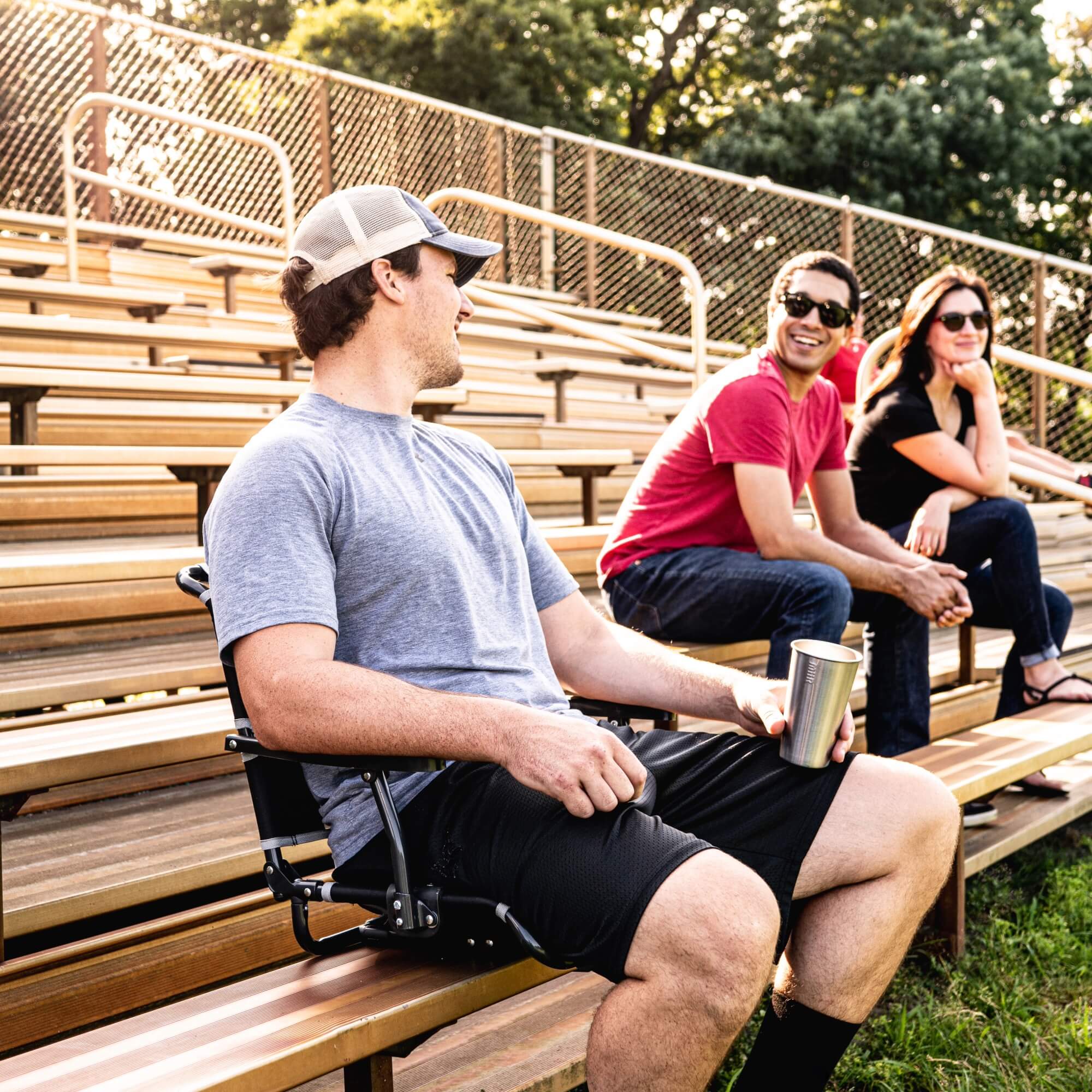 all-groups Big Comfort Stadium Chair with Armrests