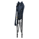 Front view of the folded indigo Comfort Pro Insulated Rocker.