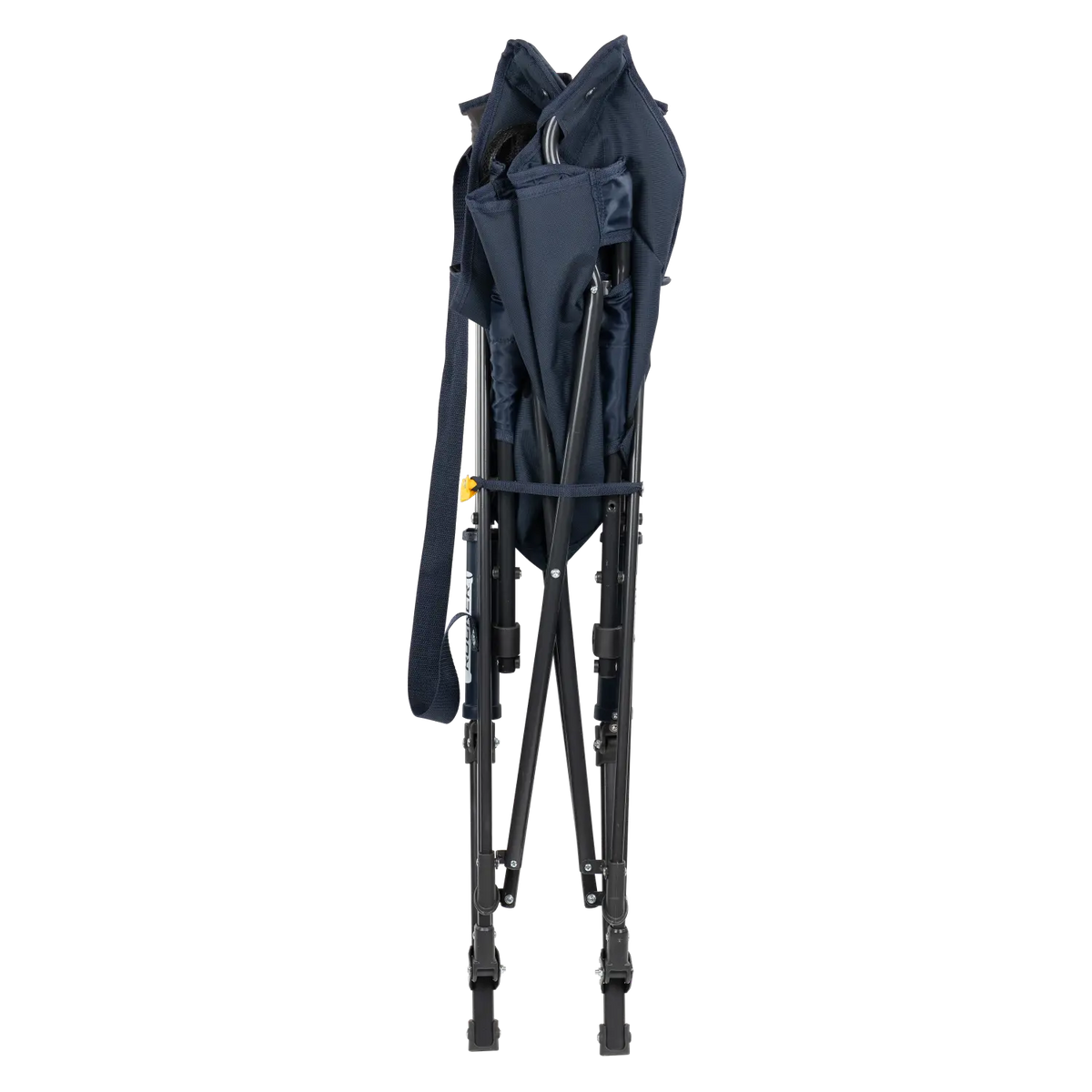 Front view of the folded indigo Comfort Pro Insulated Rocker.