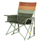 Front left view of the olive Comfort Pro Insulated Rocker.
