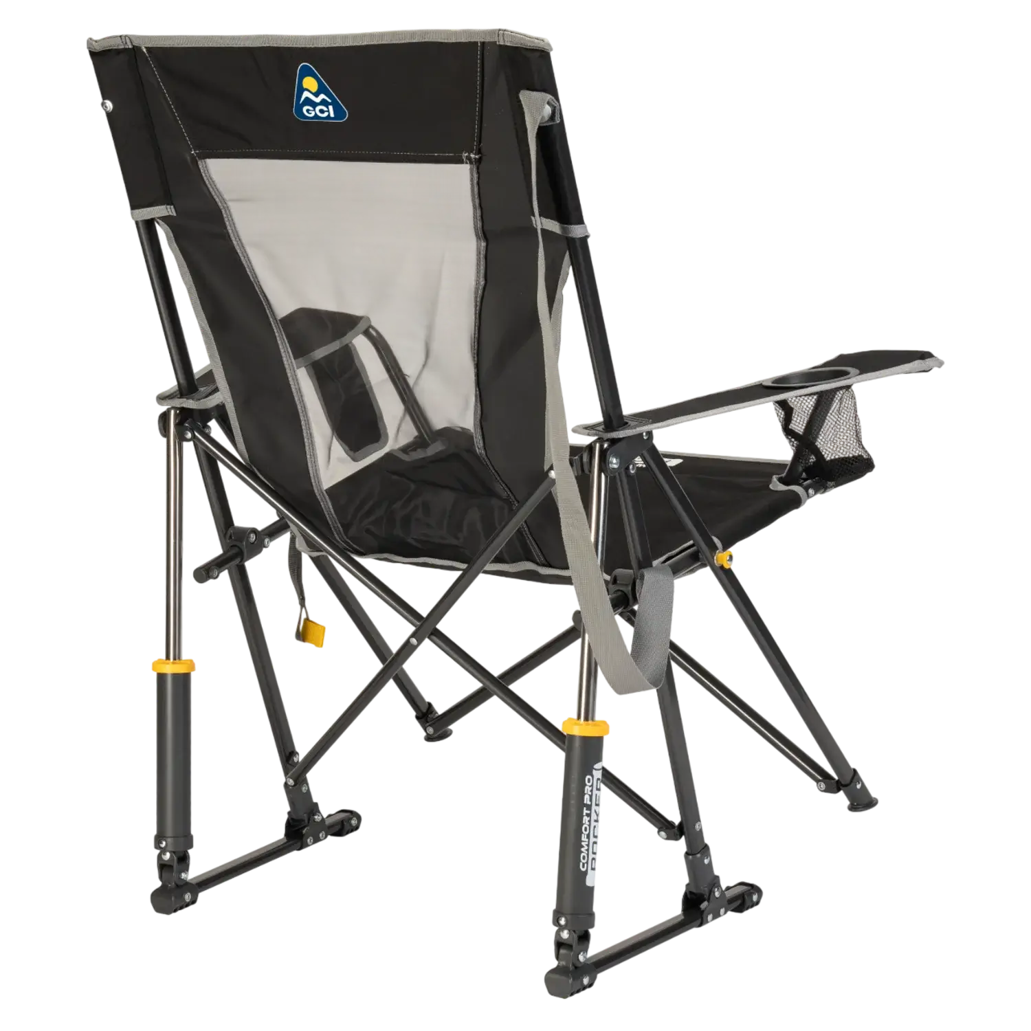 Comfort Pro Rocker, Black, Back Right