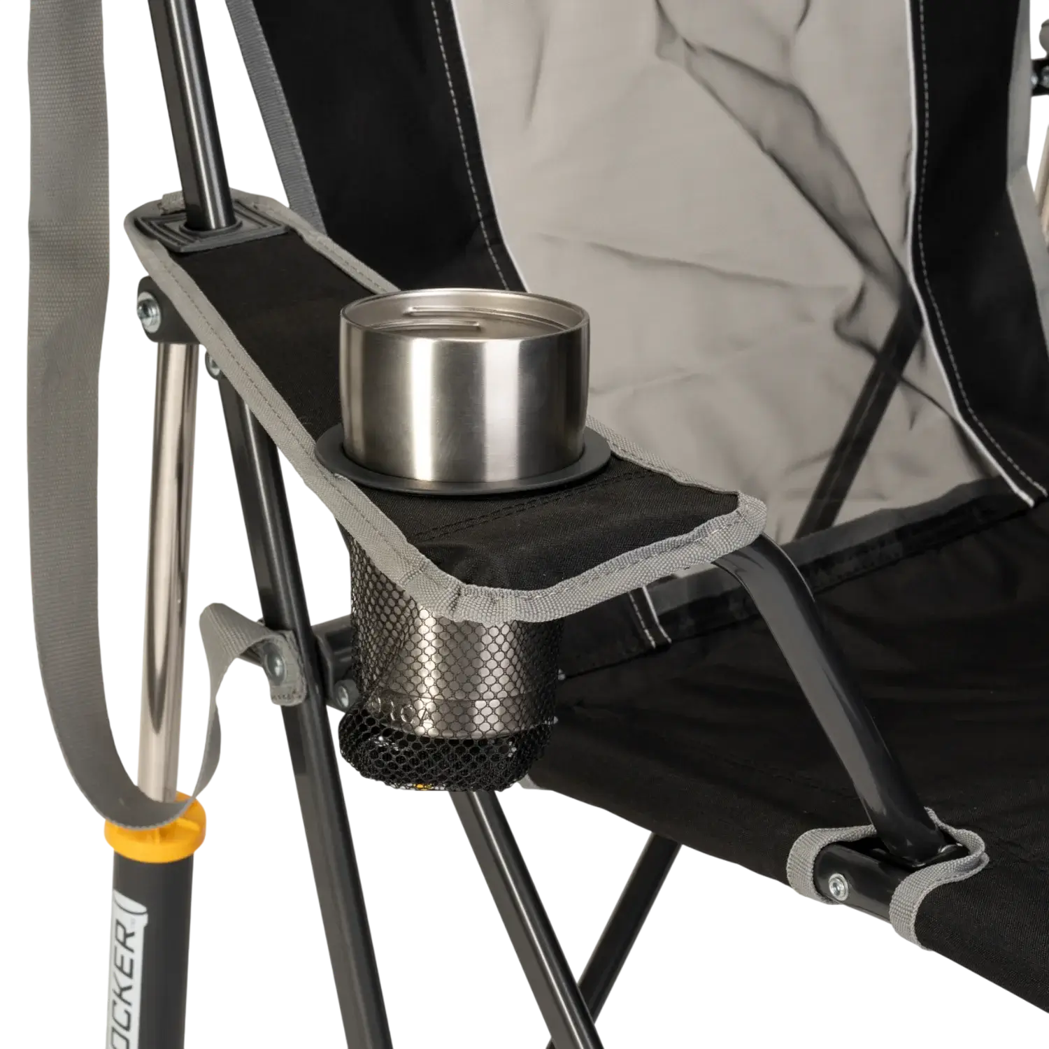 Comfort Pro Rocker, Black, Cup Holder