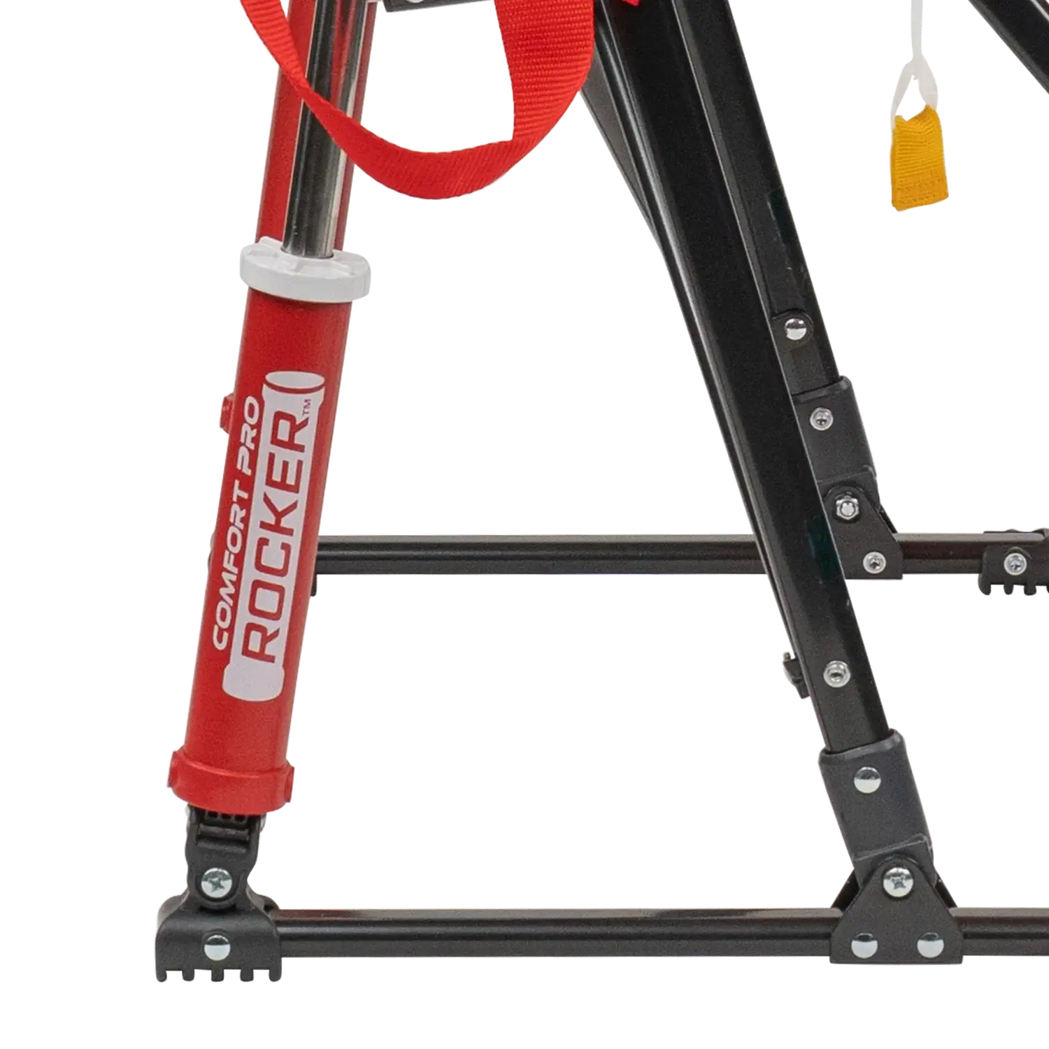 Shock-absorbing spring mechanism of the University of Nebraska Comfort Pro Rocker.