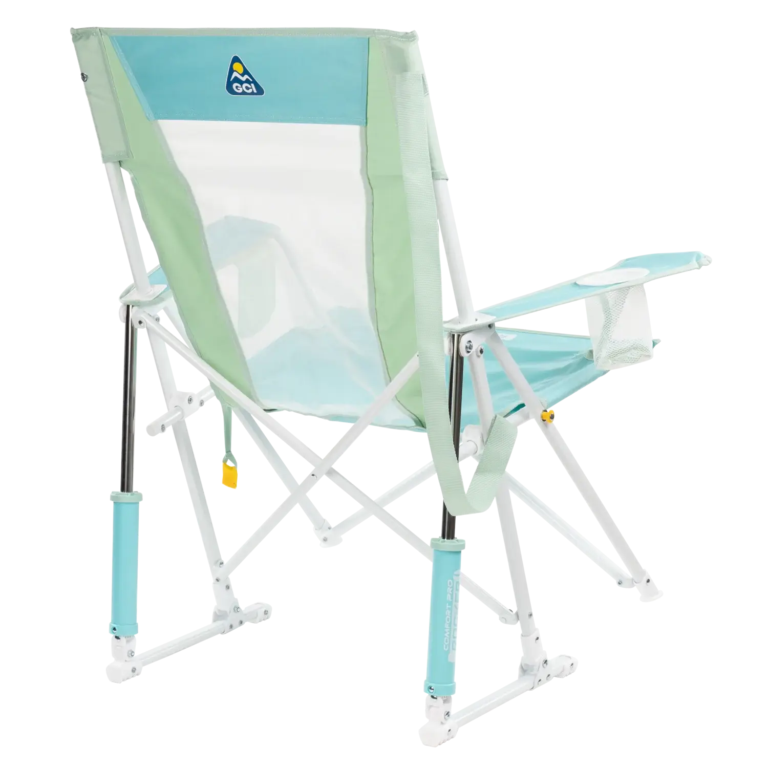 Comfort Pro Rocker, Pastel Green, Back Right