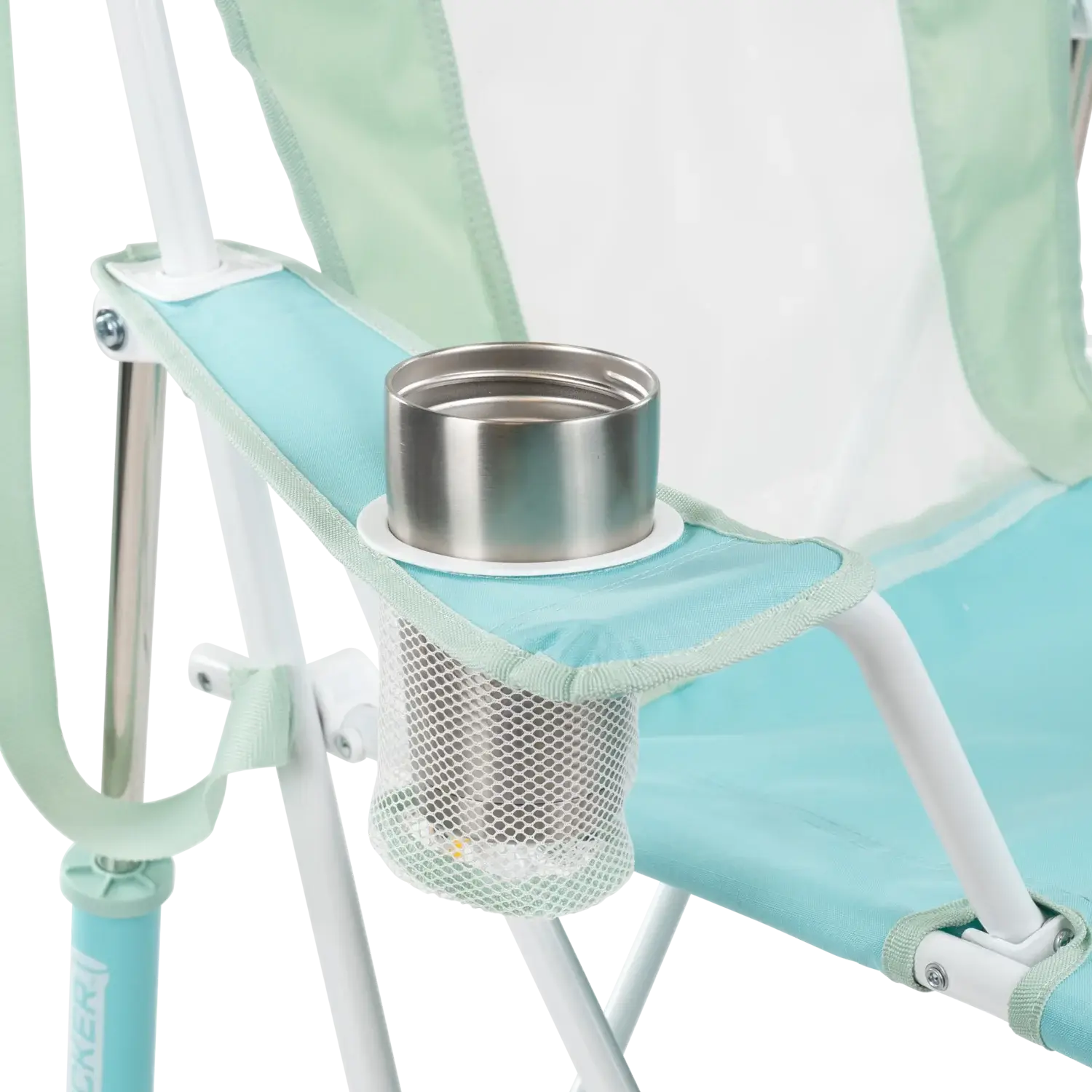 Comfort Pro Rocker, Pastel Green, Cup Holder