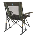 Back right view of the heathered olive Comfort Pro Rocker XL.