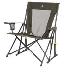 Front left view of the heathered olive Comfort Pro Rocker XL.