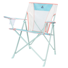Front left angle of the Comfort Quad Chair in ivory color block.