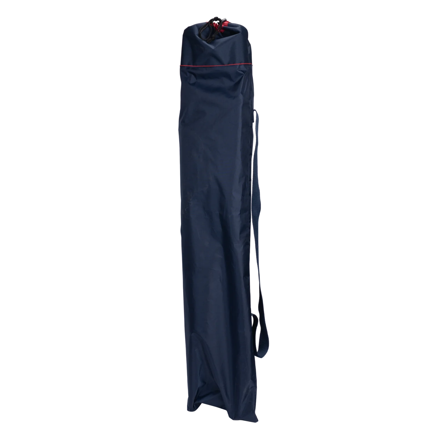 The indigo bag of the indigo/red Comfort Quad Chair. 