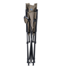 Front view of the folded aged fatigue Eazy Chair.