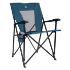 Front right angle of the teal eazy chair.