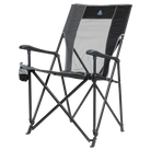 The front left view of the black Eazy Chair XL. 