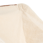 Close up view of the soft fleece fabric on the natural Fleece Rocker.