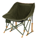 Front left view of the olive Fleece Rocker.
