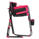 Side view of the folded Freestyle Rocker in pink shockwave.