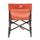 Back angle of freestyle rocker in pumpkin spice color.