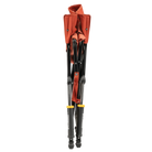 Front angle of a folded freestyle rocker in pumpkin spice color.