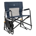 Front right view of the indigo Freestyle Rocker XL with Side Table.