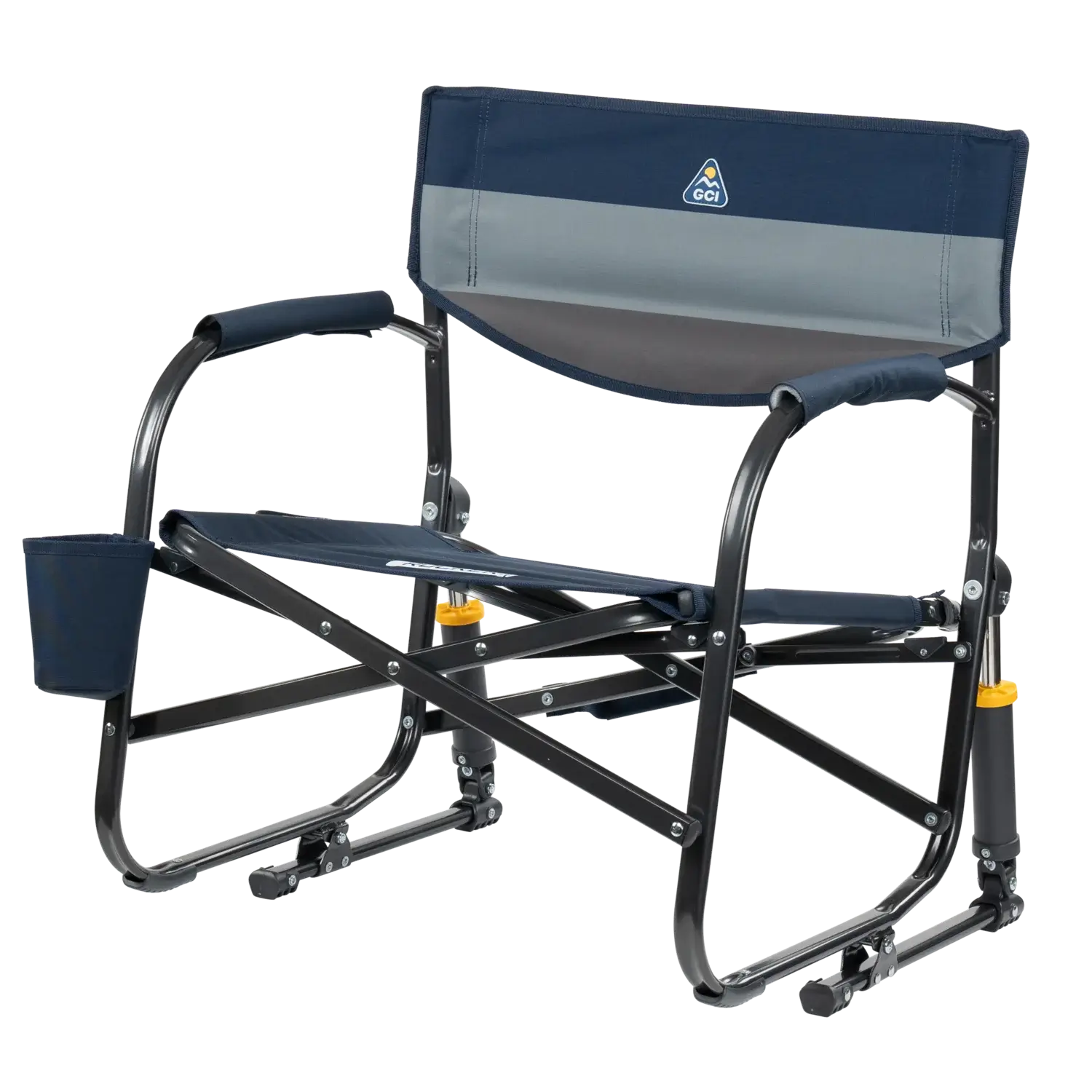 Grab & Go Rocker, Indigo Color Block, Front Left